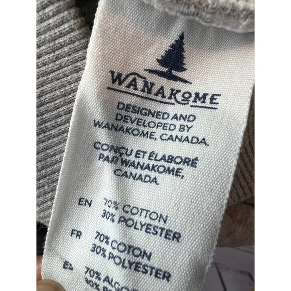 Wanakome Athena Hoodie Pullover Sweatshirt size Small Shacket Asymmetrical Gray - Picture 5 of 12